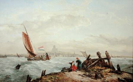 Off a Dutch Port von John James Wilson