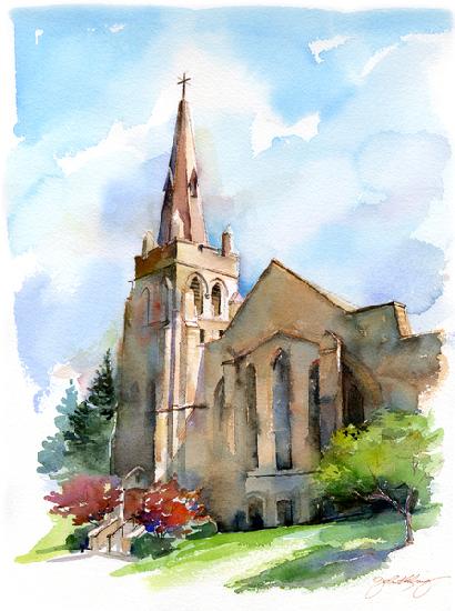 Church with steeple 2016