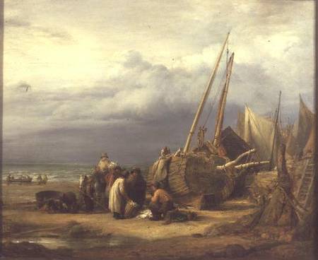 A View on the Coast at Hastings von John Linnell