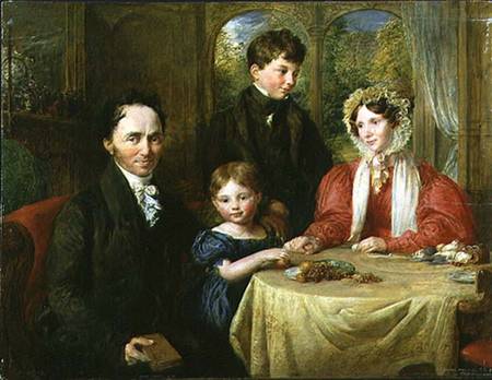 W.A. Garrett and Family von John Linnell