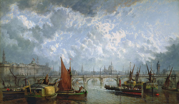 Waterloo Bridge from the River Thames von John MacVicar Anderson