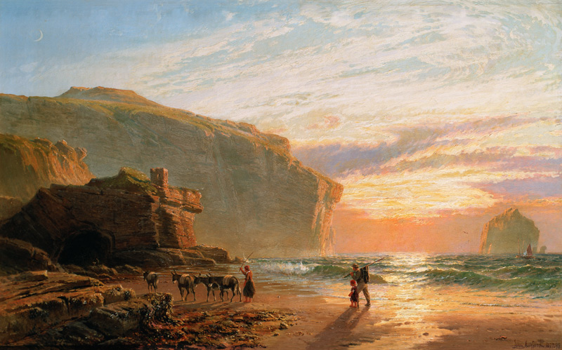 Off the Cornish Coast, or Trebariwith Strand von John Mogford