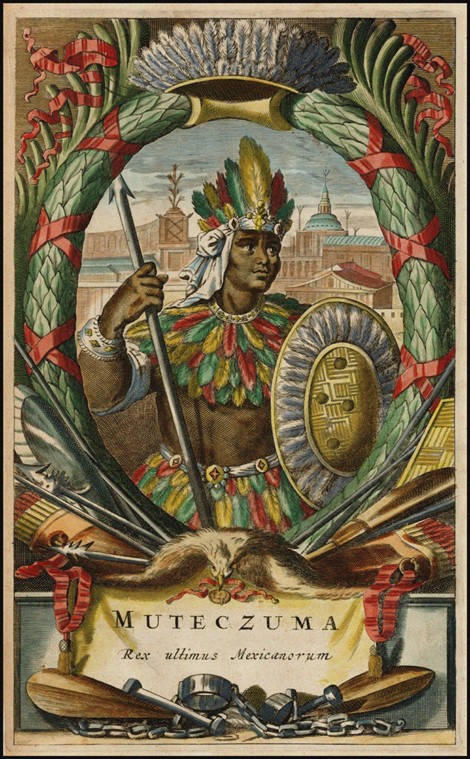 Muteczuma Rex ultimis Mexicanorum von John Ogilby