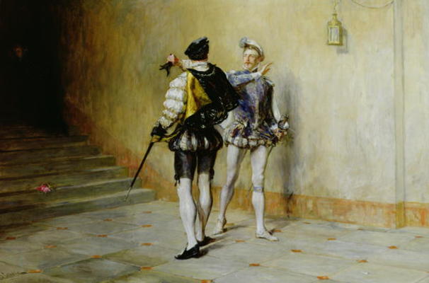 The Commencement of the Quarrel (oil on canvas) von John Pettie