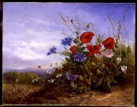 Wild Flowers on a Bank 1866