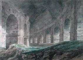 Interior of the Lower Ambulatory of the Colosseum, Rome 1778  on