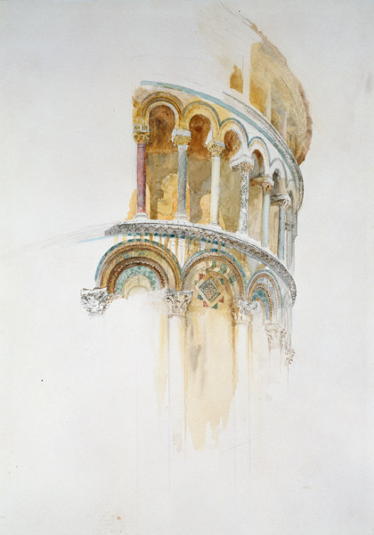Apse of the Duomo, Pisa (pencil & w/c on paper) von John Ruskin