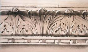 Cornice Moulding, From a Tomb in the Church of S.S. Giovanni e Paolo, from 'Examples of the Architec 1851
