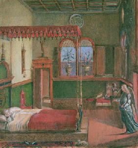 The Dream of St. Ursula, after Carpaccio (gouache on paper) (see also 686) 1665