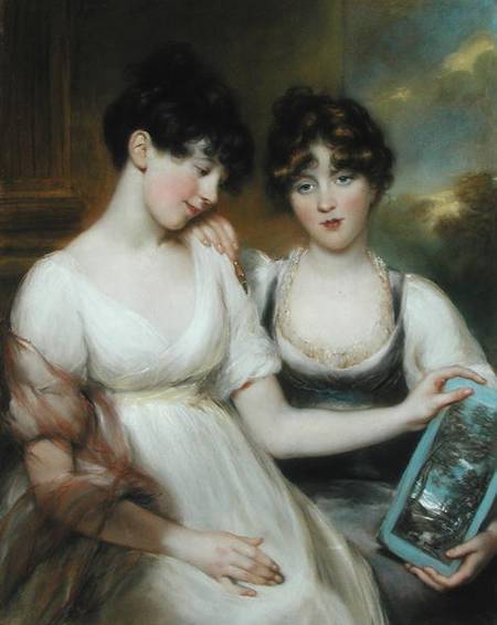 Portrait of Anne (1781-1857) and Maria (1782-1861) Russell von John Russell