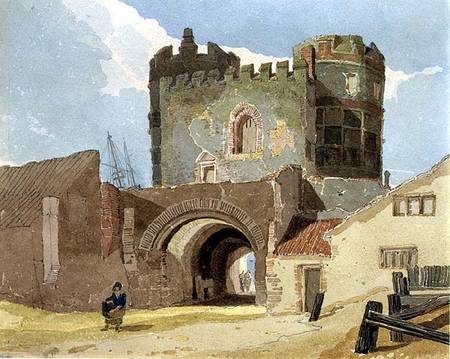 The South Gate, Great Yarmouth, Norfolk  on von John Sell Cotman