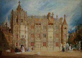 Abbatial House at the Abbey of St. Ouen at Rouen 1826  on
