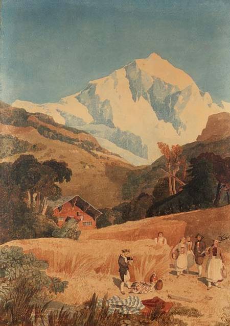 View of the Jungfrau-Horn von John Sell Cotman