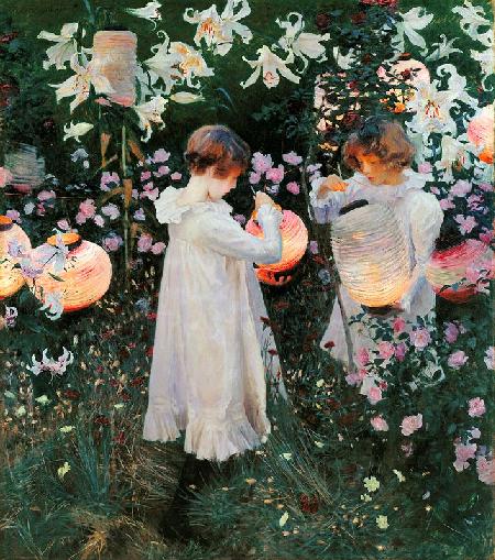 Carnation, Lily, Lily, Rose um 1885/86