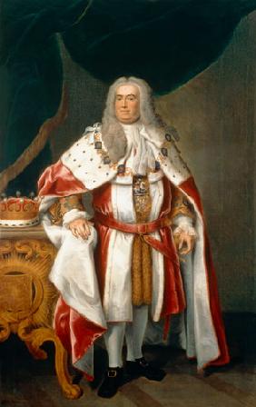 Portrait of Sir Robert Walpole (1676-1745) Earl of Orford 1743