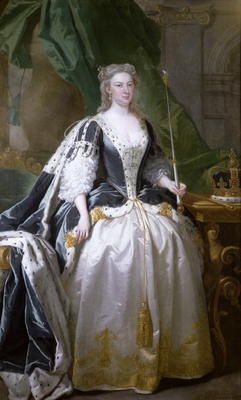 Queen Caroline (oil on canvas), born Caroline of Ansbach (1683-1737) von John Vanderbank