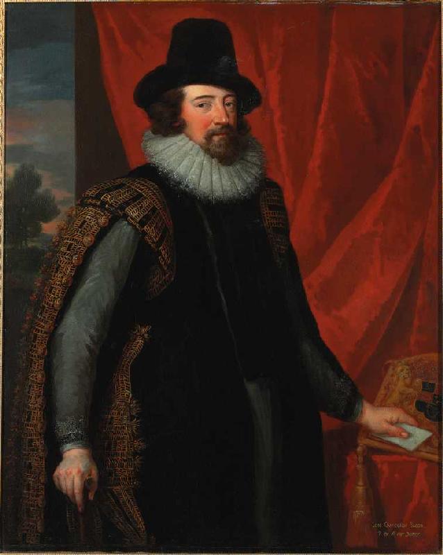 Bildnis des Sir Francis Bacon (1561-1626). von John Vanderbank d.J.