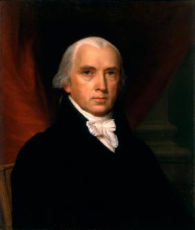 Porträt von James Madison (1751-1836) 1816