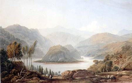 View of the Mondego River, Spain von John Varley