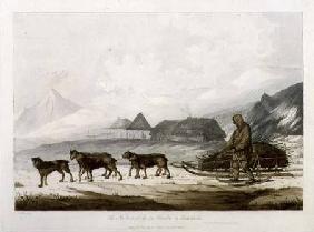 The Narta, or Sledge for Burdens in Kamtschatka, from 'Views in the South Seas' pub. 1789