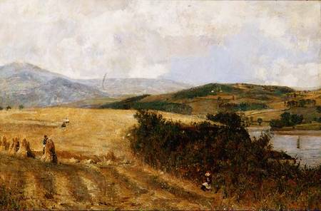 Harvest Time on the Conway River von John William Buxton Knight
