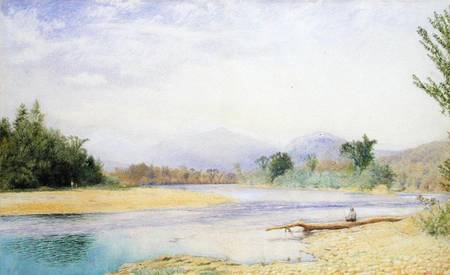 Fishing in the White Mountains von John William Hill