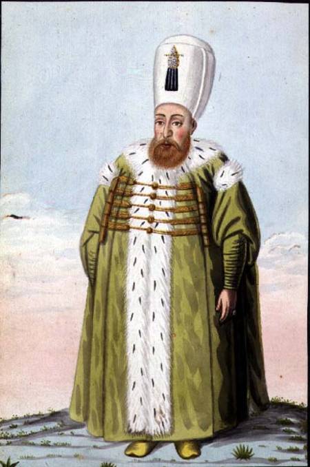 Mustapha I (1591-1639) Sultan 1617-18, 1622-23, from 'A Series of Portraits of the Emperors of Turke von John Young