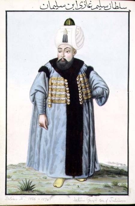 Selim II (1524-74) called 'Sari', the Blonde or the Sot, Sultan 1566-74, from 'A Series of Portraits von John Young