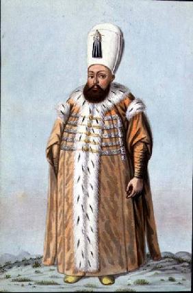 Mahomet (Mehmed) III (1566-1603) Sultan 1595-1603, from 'A Series of Portraits of the Emperors of Tu 1808