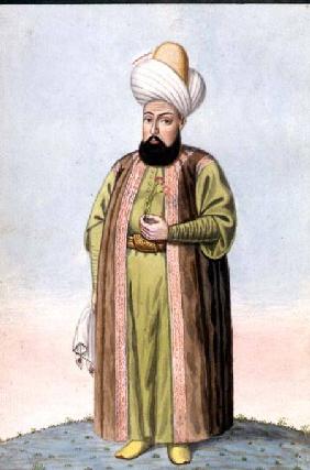 Othman (Osman) I (1259-1326), founder of the Ottoman empire, Sultan 1299-1326, from 'A Series of Por 1808
