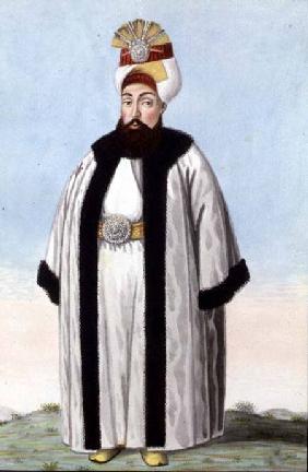 Othman (Osman) III (1699-1757) Sultan 1754-57, from 'A Series of Portraits of the Emperors of Turkey 1808