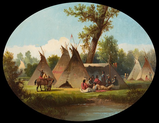 Assiniboin Encampment on the Upper Missouri von John Mix Stanley