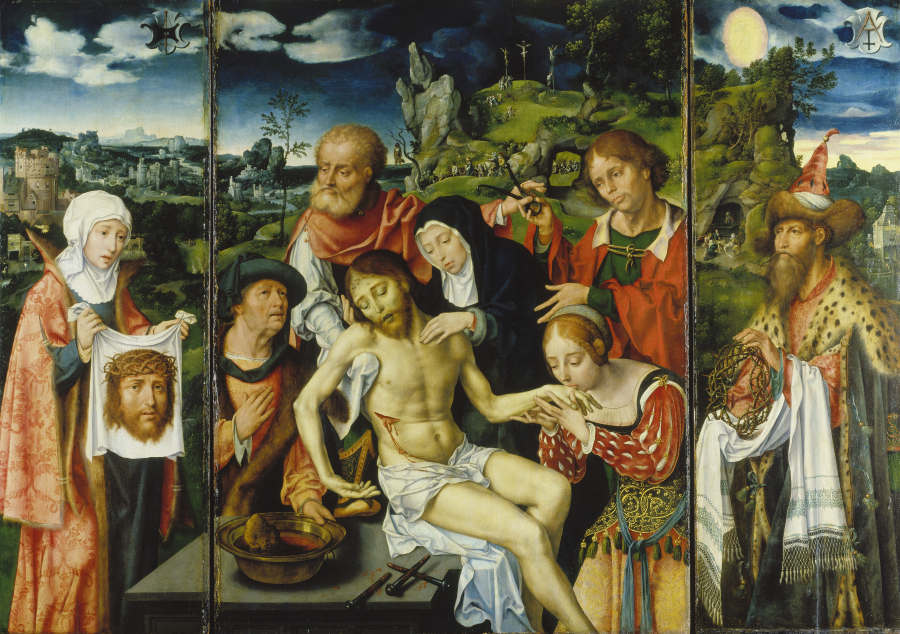 Triptychon mit der Beweinung Christi von Joos van Cleve