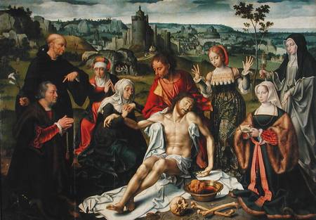 The Lamentation of Christ, central panel from an altarpiece von Joos van Cleve (eigentl. van der Breke)