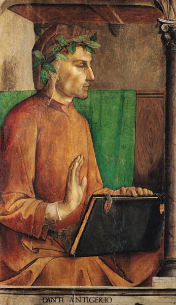 Portrait of Dante Alighieri (1265-1321) von Joos van Gent