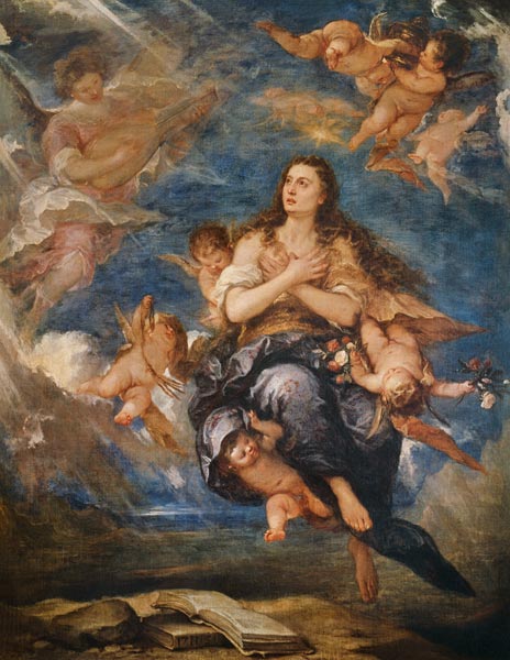 Die Himmelfahrt der hl. Maria Magdalena von Jose Antolinez