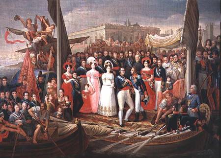 Ferdinand VII Disembarking in the Port of Santa Maria von Jose Aparicio