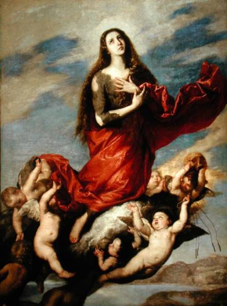 The Assumption of Mary Magdalene von José (auch Jusepe) de Ribera