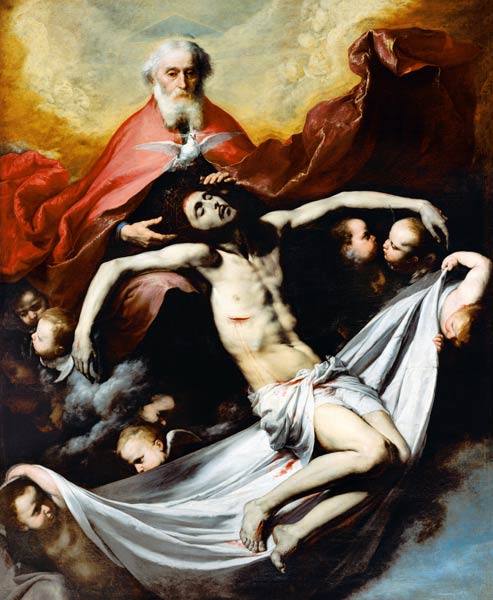 Die hl. Dreifaltigkeit. von José (auch Jusepe) de Ribera