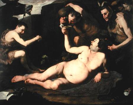 Drunken Silenus von José (auch Jusepe) de Ribera