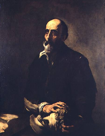 Portrait of the Blind Sculptor von José (auch Jusepe) de Ribera