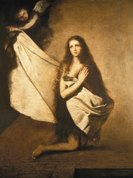 Ribera, Saint Agnes in prison von José (auch Jusepe) de Ribera