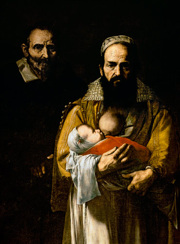 The Bearded Woman Breastfeeding von José (auch Jusepe) de Ribera