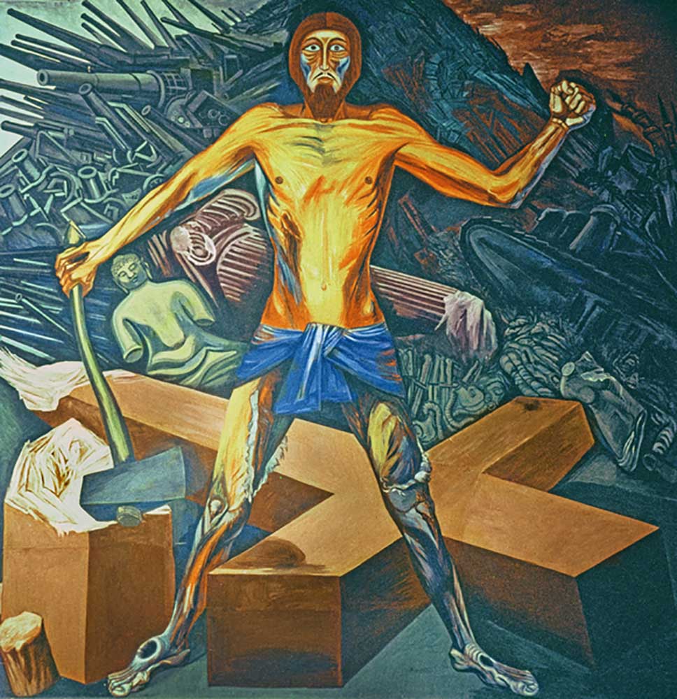 Moderne Migration des Geistes, aus dem Epos der amerikanischen Zivilisation, 1932-34 von José Clemente Orozco