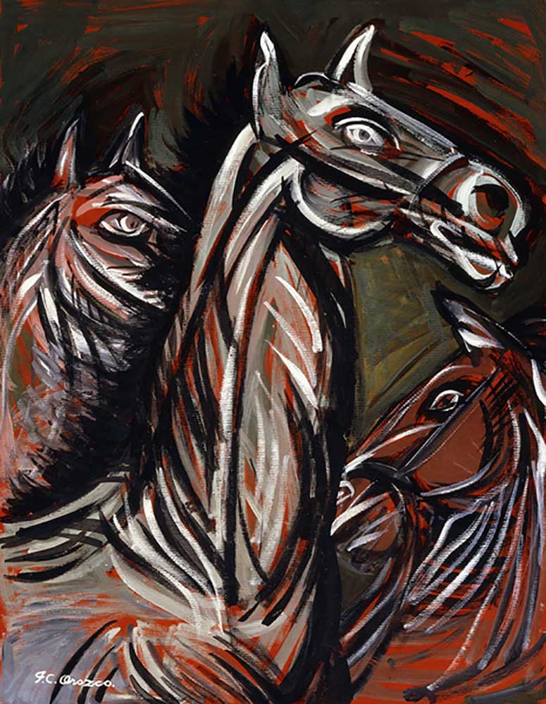 Pferde; Caballos, von José Clemente Orozco