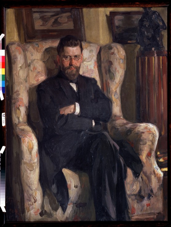 Porträt des Sammlers Alexei A. Bachruschin (1865-1929) von Josef Emmanuelowitsch Bras