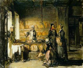 Interior of a Breton Boulangerie, c.1906 (oil on canvas) 19th