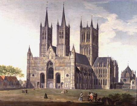 Lincoln Cathedral from the West von Joseph Baker