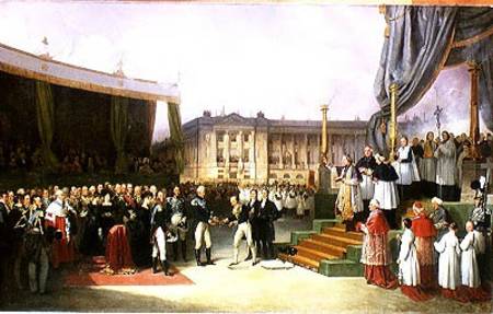 Inauguration of a Monument in Memory of Louis XVI (1754-93) by Charles X (1757-1836) at the Place de von Joseph Beaume