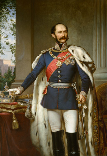König Maximilian II.Joseph von Bayern in Generalsuniform. von Joseph Bernhardt